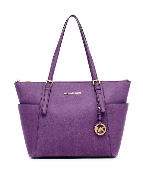 michael kors purple totes